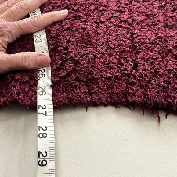 Kensie Speckled Open Front Cardigan Cranberry Plum Size Medium - Picture 9 of 9